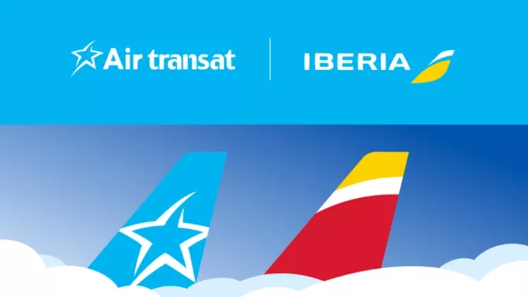 Ilustraci�n del acuerdo interl�nea de Air Transat e Iberia. Imagen: Air Transat