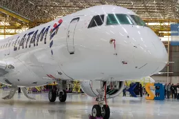 Primer Embraer E195-E2 de LAATAM Brasil. Foto: Embraer