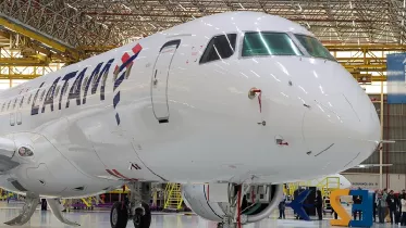 Primer Embraer E195-E2 de LAATAM Brasil. Foto: Embraer