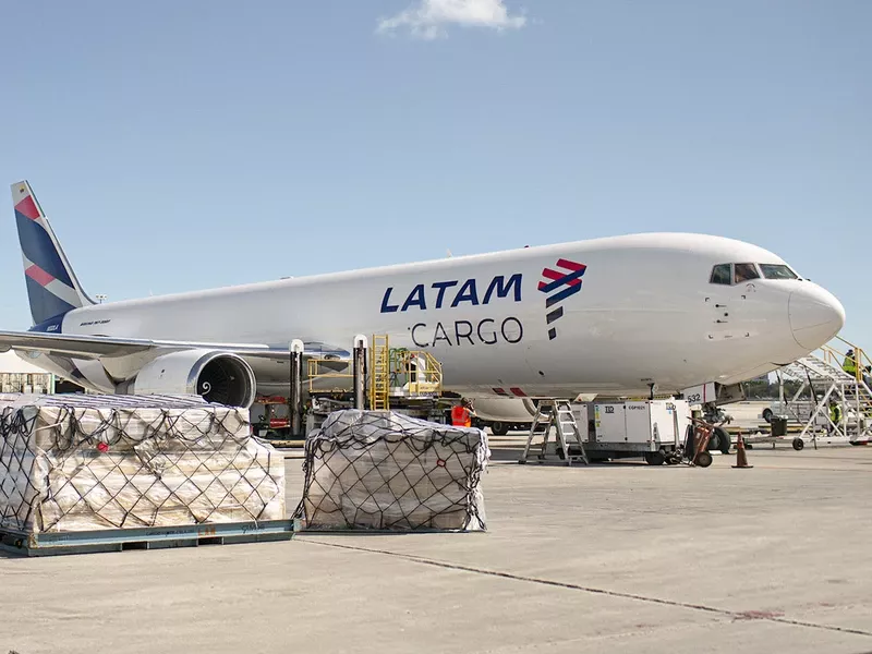 Avión de LATAM Cargo. Foto: LATAM Cargo Avión de LATAM Cargo. Foto: LATAM Cargo