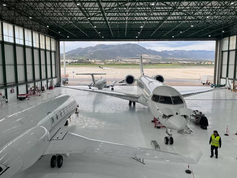 Hangar de Boost Air. Foto: Boost Air
