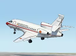 Recreaci�n de un Falcon 900 realizada con IA.
