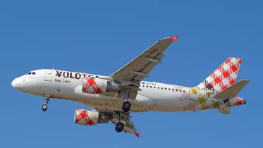 Avión de Volotea en vuelo. Foto: Volotea Avión de Volotea en vuelo. Foto: Volotea