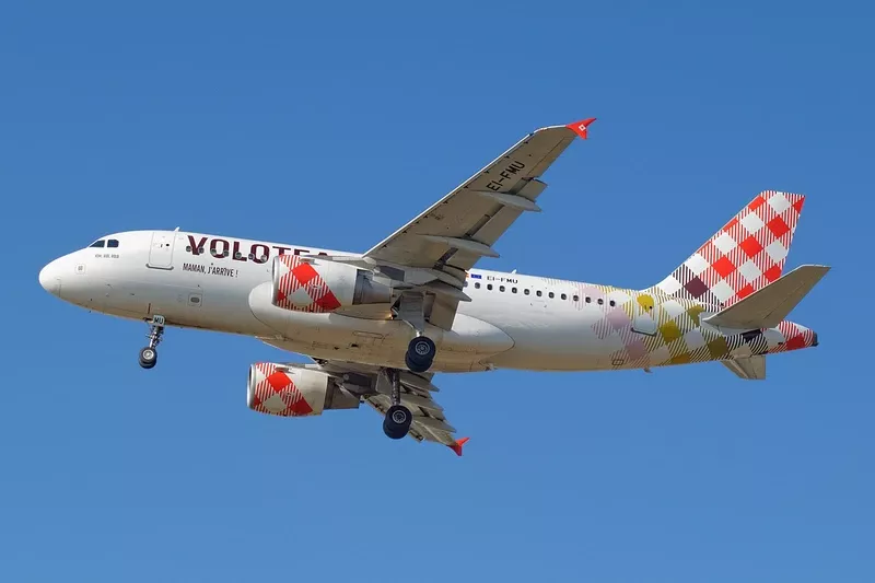 Avión de Volotea en vuelo. Foto: Volotea Avión de Volotea en vuelo. Foto: Volotea