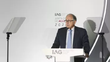 Luis Gallego, consejero delegado IAG durante la junta general de accionistas de IAG. Foto: IAG Luis Gallego, consejero delegado IAG durante la junta general de accionistas de IAG. Foto: IAG