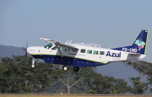 Aeronave de Azul Conecta en vuelo.  Foto: Azul Conecta