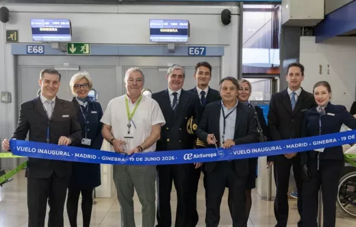 Air Europa. Inauguración ruta Madrid - Ginebra. Foto: Air Europa