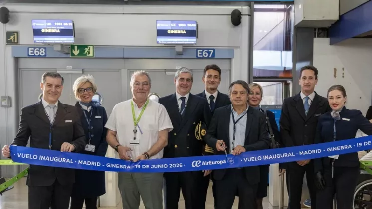 Air Europa. Inauguración ruta Madrid - Ginebra. Foto: Air Europa