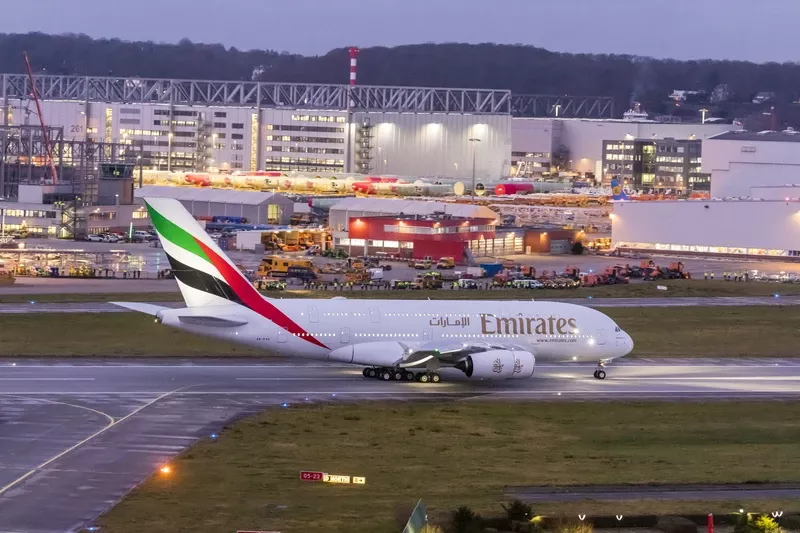 Airbus A380 de Emirates. Airbus A380 de Emirates.