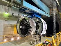 Motor de avi�n GTF en las instalaciones de Iberia Mantenimiento. Foto: Iberia Mantenimiento