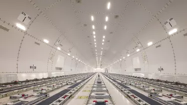Interior del Boeing 777-300ERSF. Foto: Emirates SkyCargo