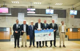 Foto de la inauguración de la ruta Girona-Mallorca. Foto: Air Nostrum