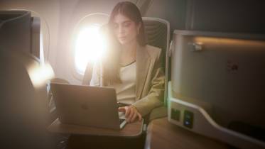 Asiento business de un Airbus A321 XLR. Foto: Iberia