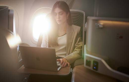 Asiento business de un Airbus A321 XLR. Foto: Iberia