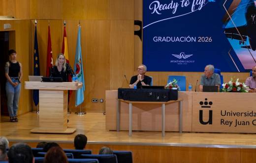 Acto de graduaci�n de t�cnicos aeron�uticos de Aviation Group. Foto: Aviation Group