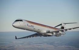 Avión de Air Nostrum en vuelo. Foto: Air Nostrum