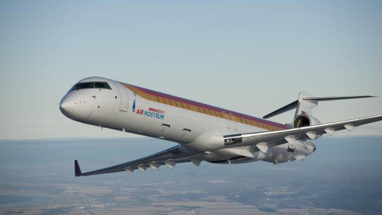 Avi�n de Air Nostrum en vuelo. Foto: Air Nostrum