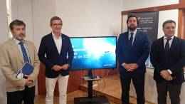 Foto de grupo de la resentaci�n datos sector aero andaluz.