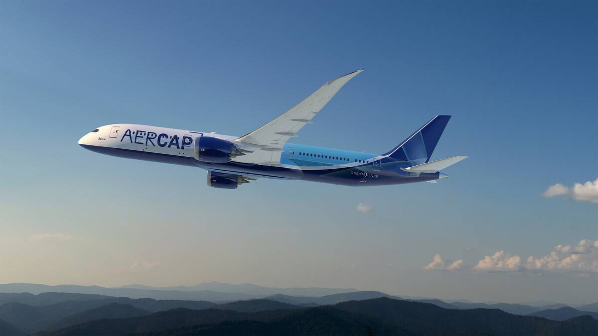 Boeing 787 Dreamliner con el logo de AerCamp. Foto: Boeing Boeing 787 Dreamliner con el logo de AerCamp. Foto: Boeing