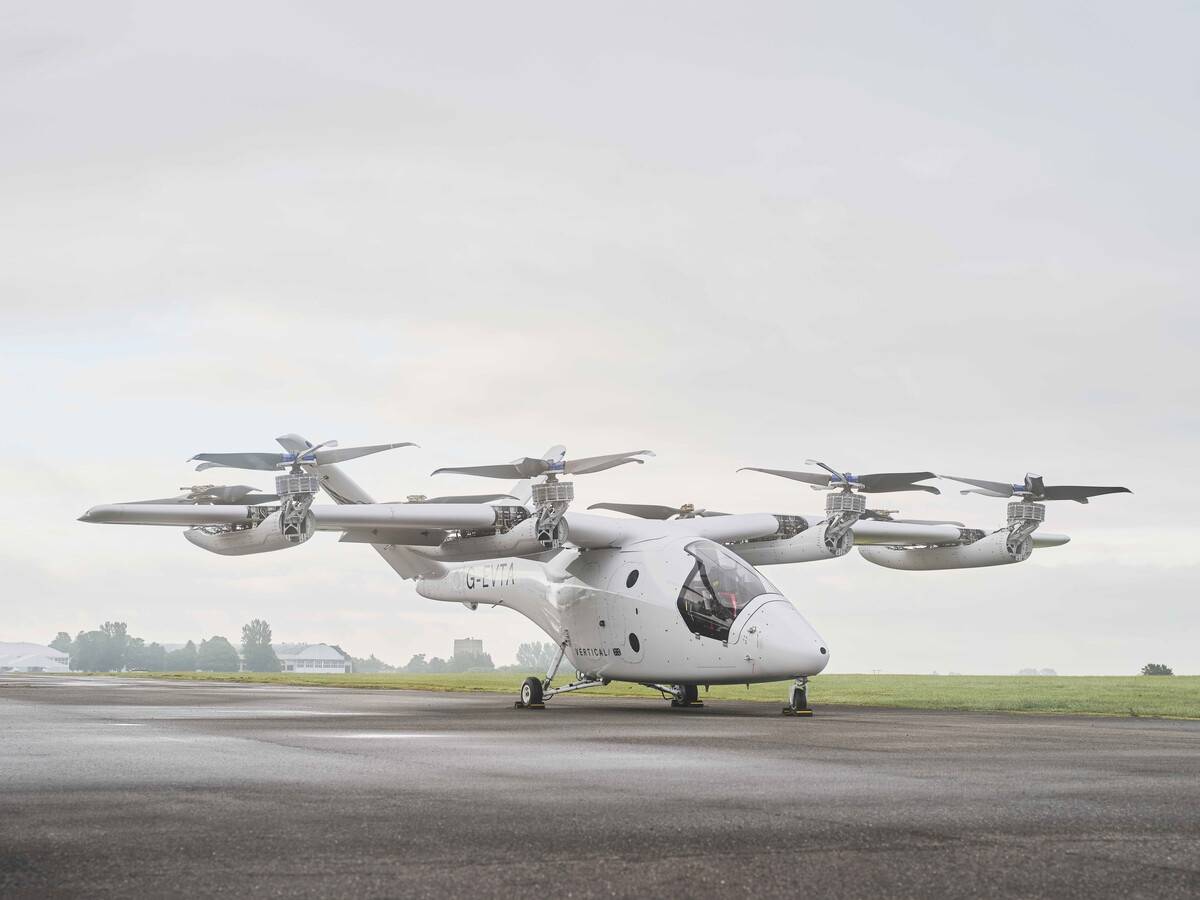 Aeronave Valo tipo eVTOL de Vertical Aeroespace. Foto: Enaire