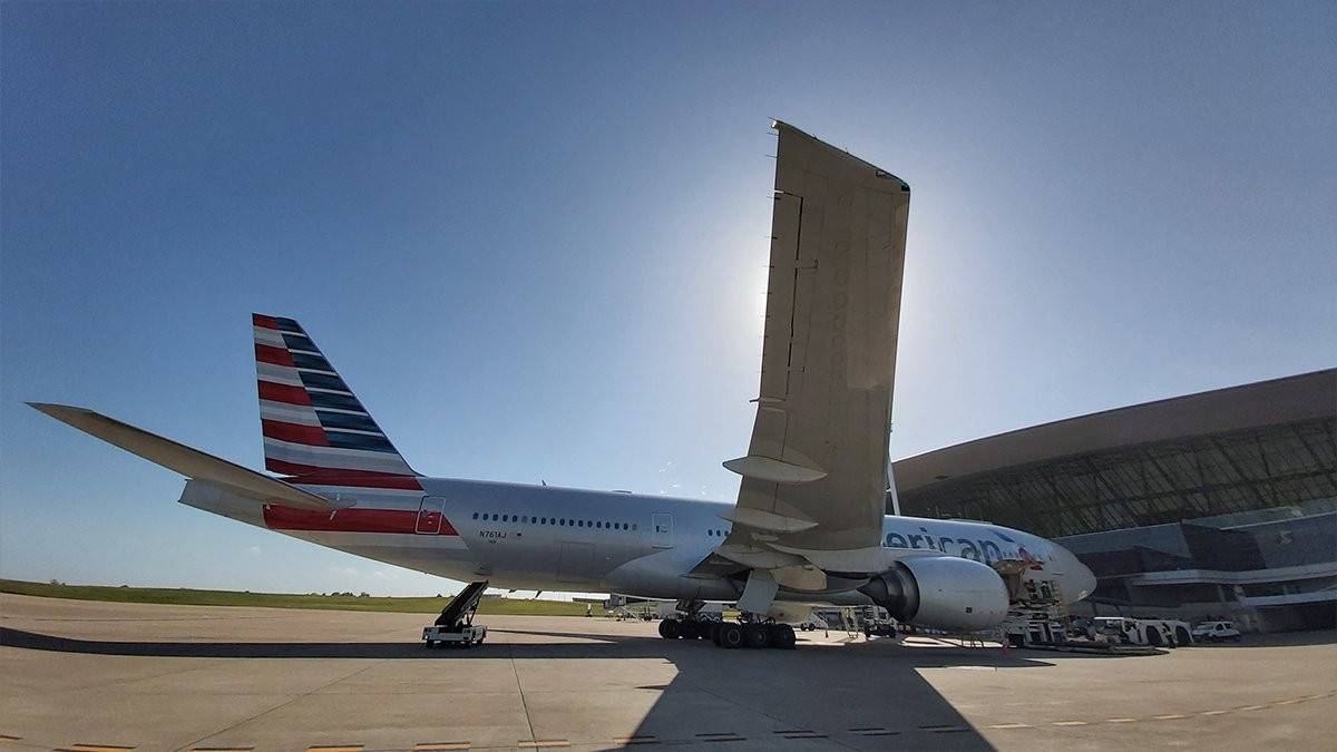 American Airlines en el Aeropuerto de Carrasco (Foto: Aeropuertos Uruguay) American Airlines en el Aeropuerto de Carrasco (Foto: Aeropuertos Uruguay)