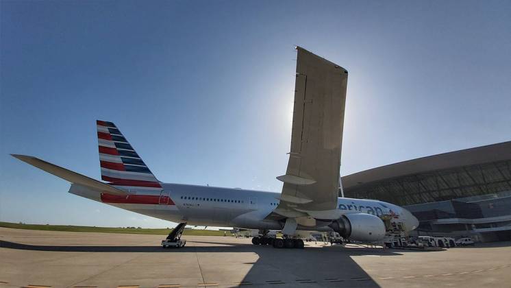 American Airlines en el Aeropuerto de Carrasco  (Foto: Aeropuertos Uruguay)