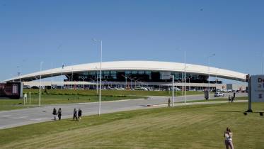 Vista exterior del Aeropuerto de Carrasco.