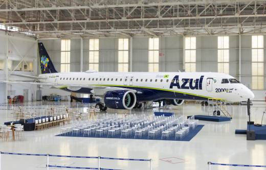 El ejemplar n�mero 2.000 de la familia de birreactores regionales �E-jet� de Embraer.