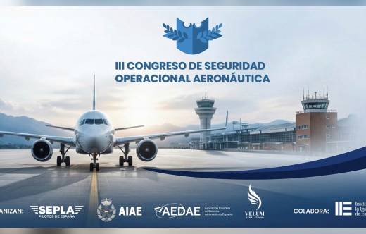 Cartel del III Congreso Espa�ol de Seguridad Operacional Aeron�utica.