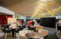 Sala Emerald Lounge Sorolla en la Terminal 4 del Aeropuerto de Madrid-Barajas. Foto: Iberia