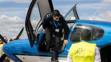 Alumno de Adventia en un Cirrus SR20 G7. Foto: Adventia