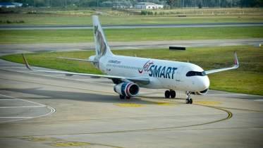 Avi�n de JtSmart. Foto: Presidencia Uruguay