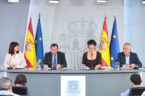Rueda de prensa tras el Consejo de Ministros del pasado 15 de septiembre.