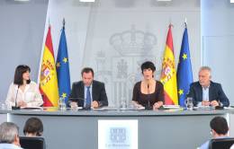 Rueda de prensa tras el Consejo de Ministros del pasado 15 de septiembre.