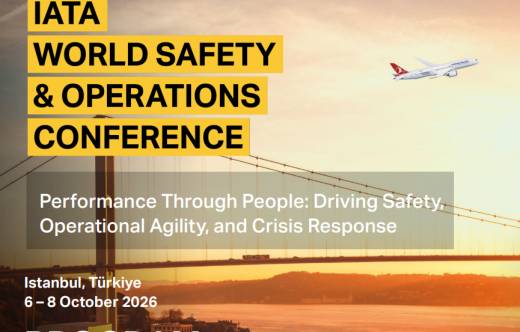 Portada del programa de la Conferencia Mundial de Seguridad y Operaciones 2026, WSOC de la IATA.