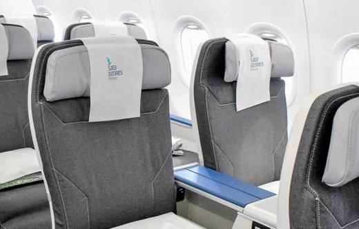 Asientos de un avi�n de Azores Airlines. Foto: Azores Airlines