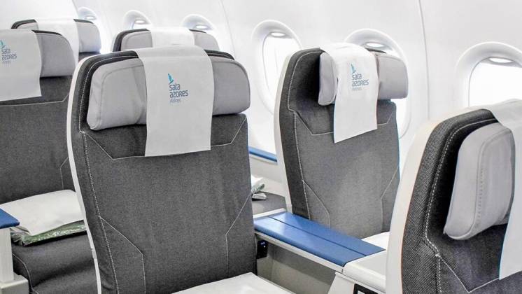 Asientos de un avi�n de Azores Airlines. Foto: Azores Airlines