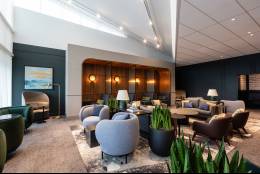 Interior de la nueva Centurion Lounge en Europa continental en el Aeropuerto de �msterdam-Schiphol.