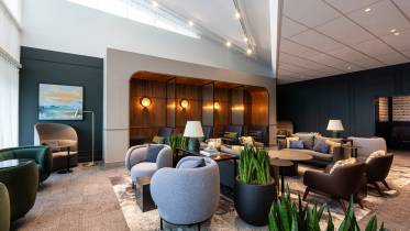 Interior de la nueva Centurion Lounge en Europa continental en el Aeropuerto de �msterdam-Schiphol.
