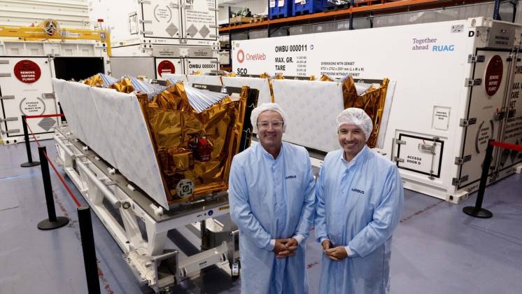 Airbus entrega el primer lote de los nuevos sat�lites OneWeb de Eutelsat. Foto: Airbus