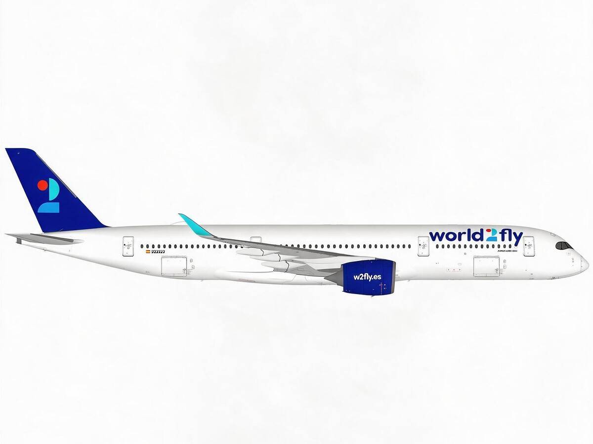 Avión de World2Fly. Foto: World2Fly Avión de World2Fly. Foto: World2Fly