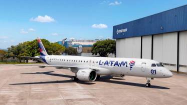 Embraer E195-E2 de Latam. Foto: Embraer