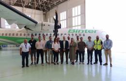 Foto de grupo de la reunión de siete aerolíneas con aviones ATR para abordar la operación en clima cálido. Foto: Binter