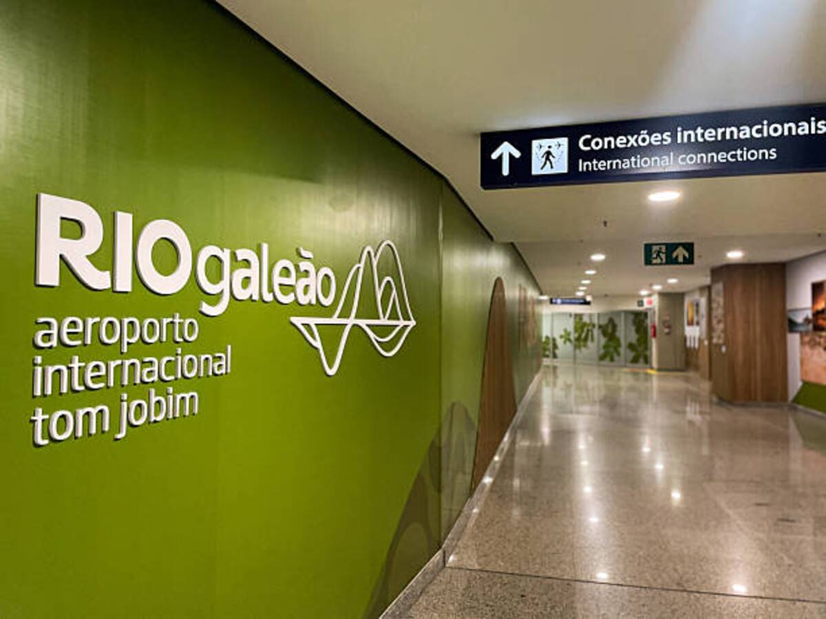 Interior del aeropuerto internacional de R�o de Janeiro. 