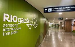 Interior del aeropuerto internacional de Río de Janeiro.