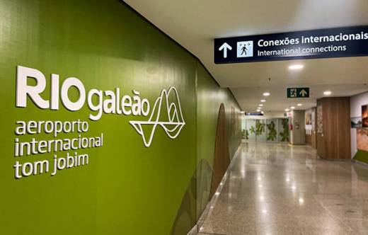 Interior del aeropuerto internacional de R�o de Janeiro. 
