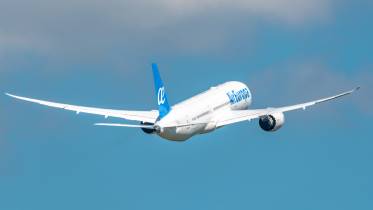 Avión de Air Europa en vuelo. Foto: Air Europa Avión de Air Europa en vuelo. Foto: Air Europa