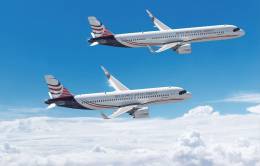 Aviones con la librea de Aviation Capital Group. Foto: Airbus