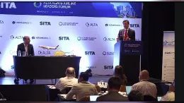 Arturo Barreira, presidente de Airbus para Am�rica Latina y el Caribe durante su intervenci�n en la asamblea de la ALTA (Asociaci�n Latinoamericana y del Caribe de Transporte A�reo). 