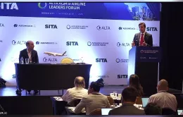 Arturo Barreira, presidente de Airbus para América Latina y el Caribe durante su intervención en la asamblea de la ALTA (Asociación Latinoamericana y del Caribe de Transporte Aéreo).